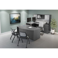 OfficeSource | OS Laminate | Optional Silver Glass Hutch Doors - For  OS144OH, OS208OH, & P2044OH Hutches