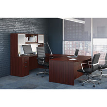 OfficeSource | OS Laminate | Optional Silver Glass Hutch Doors - For  OS144OH, OS208OH, & P2044OH Hutches
