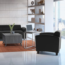 OfficeSource | OS Reception Tables | Laminate Side C Table with Silver Base
