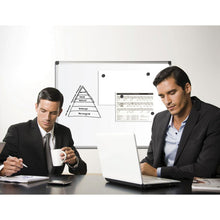 OfficeSource ViZual Collection Magnetic Steel Board with Aluminum Frame - 48'' x 96''