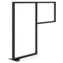 OfficeSource | SafeGuard Barrier | All Clear Acrylic Two Tier Shield with Foot