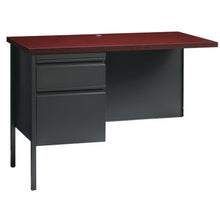 OfficeSource | Raleigh | 42''W Single Pedestal Steel Return