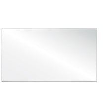 OfficeSource SafeGuard Barrier Collection Clear Acrylic Screen with Square Edges - 66''W x 24''H