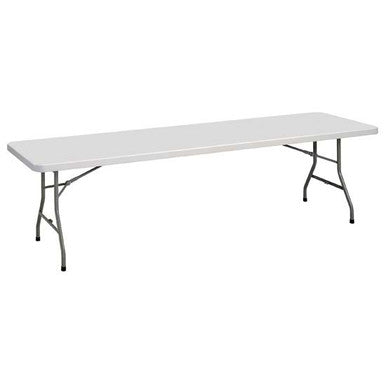 OfficeSource | Blow Molded Folding Tables | Rectangular Plastic Blow-Molded Folding Table 96'W x 30'D