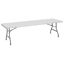 OfficeSource | Blow Molded Folding Tables | Rectangular Plastic Blow-Molded Folding Table 96'W x 30'D
