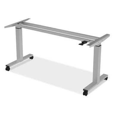 OfficeSource | StandUp Standing Desk Collection | Pneumatic Height Adjustable Base with Casters - 60''W x 30''D