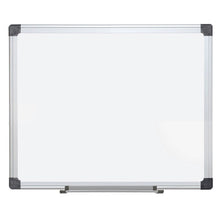 OfficeSource ViZual Collection Magnetic Porcelain Dry-Erase Board with Aluminum Frame - 24'' x 36''