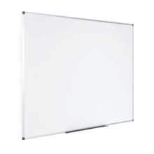 OfficeSource ViZual Collection Magnetic Steel Board with Aluminum Frame - 48'' x 96''