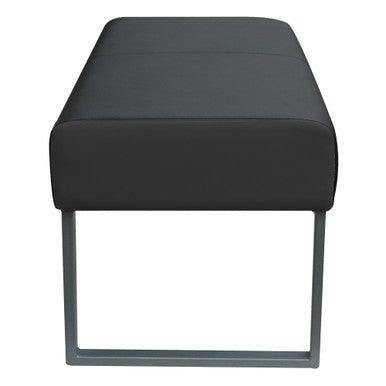 OfficeSource | OS Big & Tall | Bench with Silver Frame