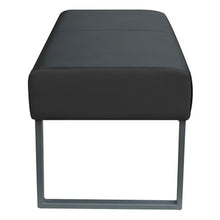 OfficeSource | OS Big & Tall | Bench with Silver Frame