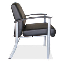 OfficeSource | Big & Tall | Big & Tall Guest Chair with Silver Frame