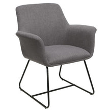 OfficeSource Bolster Collection Mid Back Guest Chair with Metal Sled Base