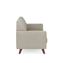 OfficeSource | Partridge | Loveseat with Light Wood Legs
