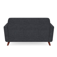 OfficeSource | Partridge | Loveseat with Light Wood Legs
