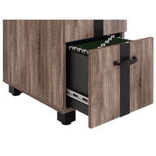 OfficeSource | Riveted | Double Pedestal Credenza