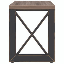 OfficeSource | Riveted | 41''W Industrial Return with Metal X Base