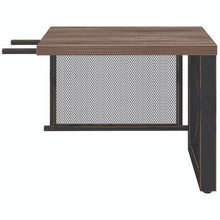 OfficeSource | Riveted | 41''W Industrial Return with Metal X Base