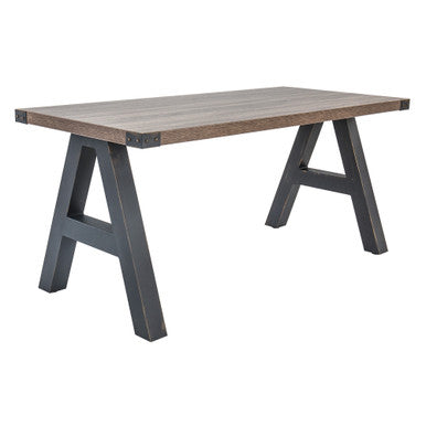 OfficeSource | Epitome | Industrial Desk with Metal Corners - 60''W