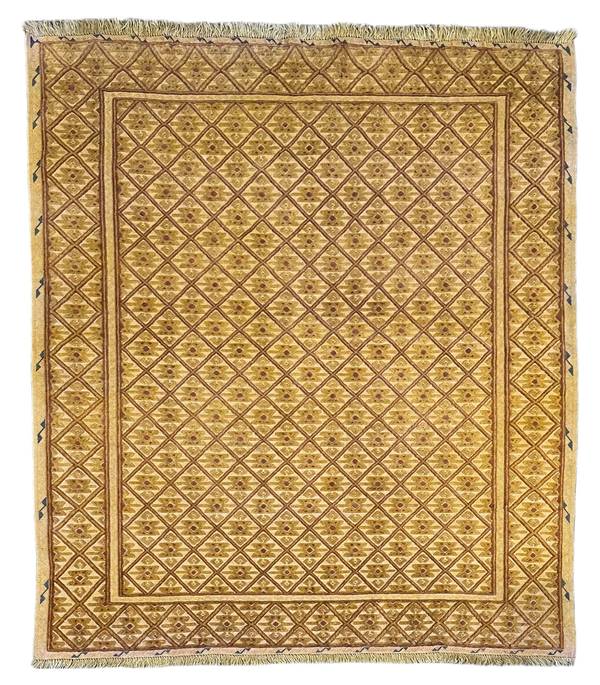 3x5 Traditional Afghan Wool Rug – Frontier Collection Style