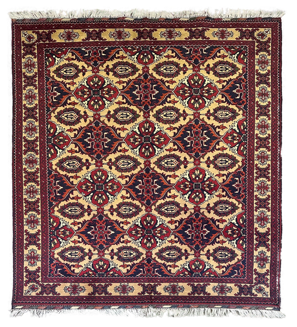 7x5 Silk Road Collection Rug – Handmade Afghan Wool Carpet