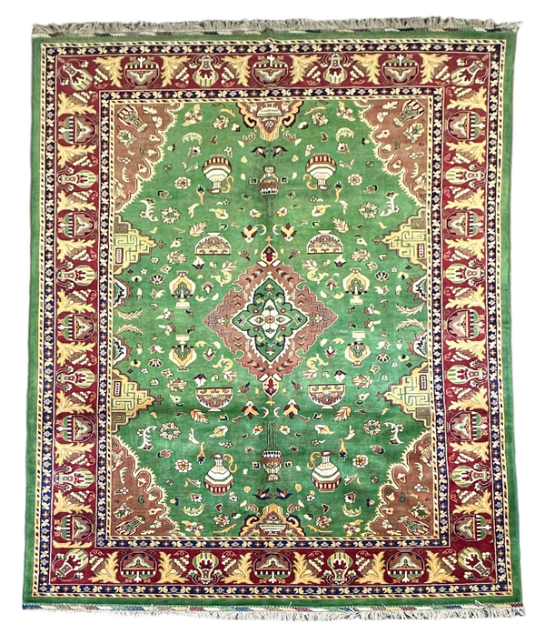 7x10 Hand-Knotted Afghan Rug – Nomad Collection Design