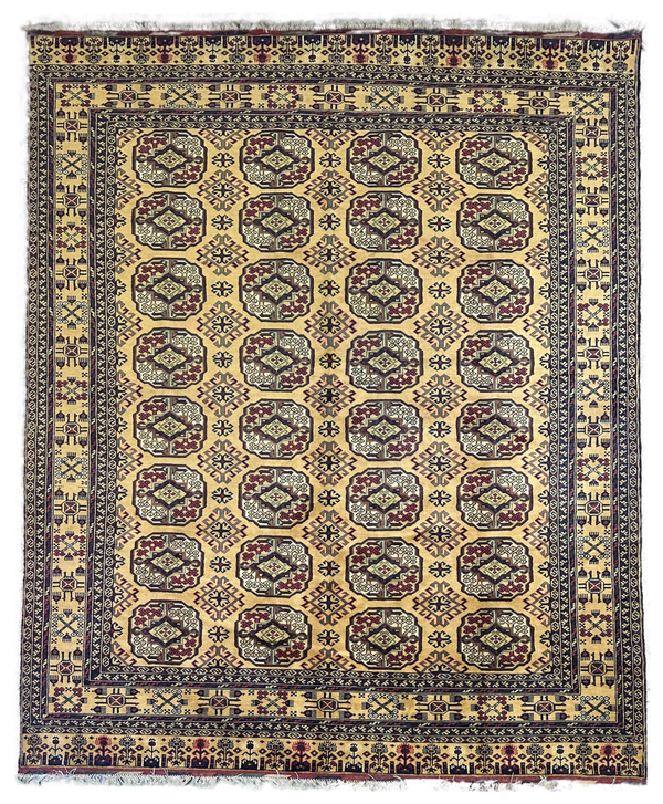 7x10 Silk Road Collection Rug – Handmade Afghan Wool Carpet