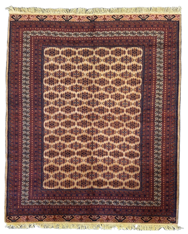 7x10 Silk Road Collection Rug – Handmade Afghan Wool Carpet