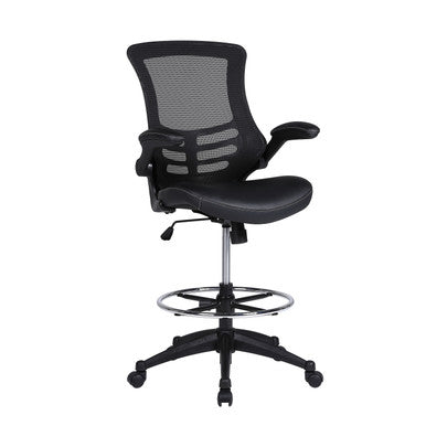 Serene 2.0 Bonded Leather Flip Arm Stool