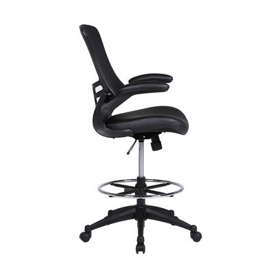 Serene 2.0 Bonded Leather Flip Arm Stool