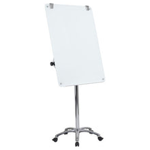 OfficeSource  |Vizual | Magnetic Glass Mobile Easel with Chrome Frame
