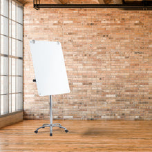 OfficeSource  |Vizual | Magnetic Glass Mobile Easel with Chrome Frame