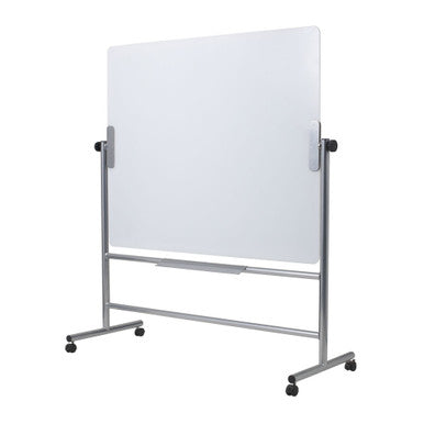 OfficeSource | Vizual | MasterVision Magnetic Glass Revolving Glass Dry-Erase Easel